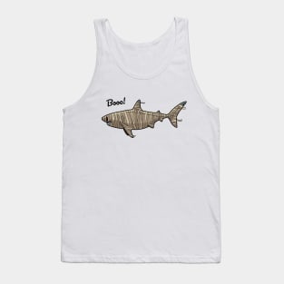 Booo Mummy Shark Funny Gift Women Men Boys Girls Tank Top